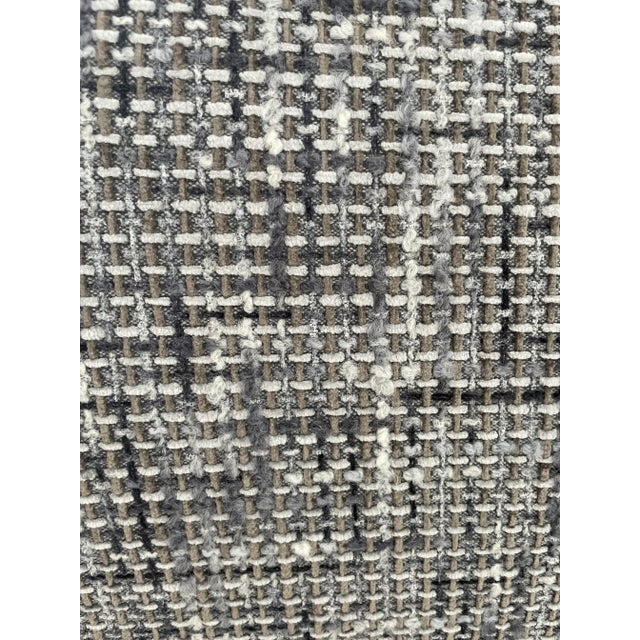 Restored Vintage Paolo Buffa Gio Ponti 1950s Mid-Century Modern Sofa in Kravet Gray Tweed Chenille by Barclay Butera For Sale - Image 11 of 11