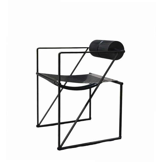 Black Seconda 602 Black Metal Chair by Mario Botta for Alias, Italy, 1980s For Sale - Image 8 of 8