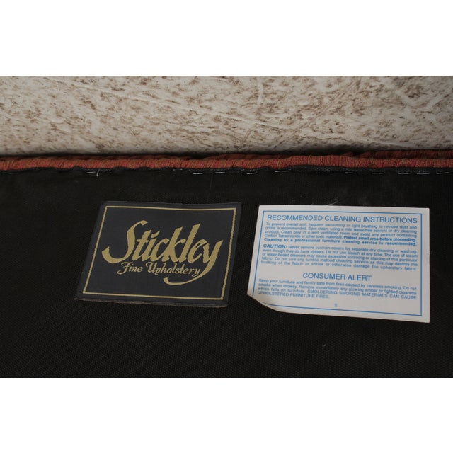 Stickley Leopold Upholstered Chair & Ottoman For Sale - Image 17 of 18