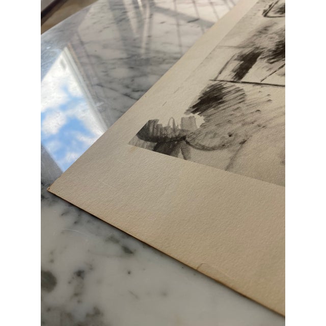 Pablo Picasso "Man With Pipe" Original 1946 Lithograph For Sale - Image 6 of 12