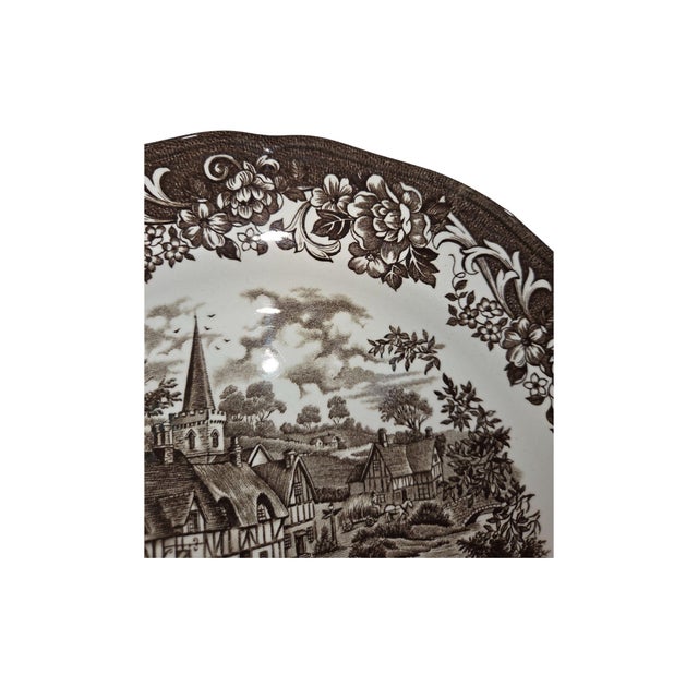 Vintage J&g Meakin Royal Staffordshire Brown Transferware Dinnerware Set - 41pcs For Sale - Image 10 of 16