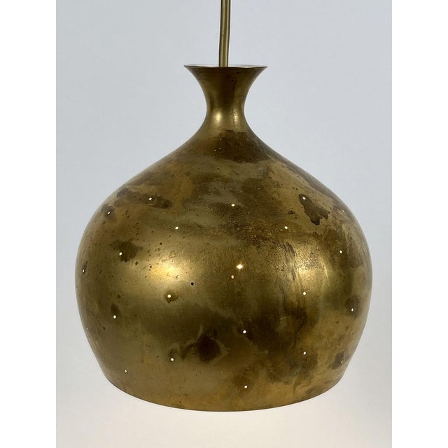 Löken Brass Pendant Lamp by Helge Zimdal for Falkenbergs, 1960s For Sale - Image 10 of 18