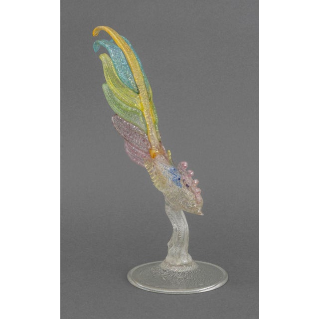 Murano Murano Art Glass Pheasant Sculpture For Sale - Image 4 of 9