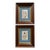 Vintage Erika Originals Swiss Pressed Botanical Flower Art, Pair — Matted & Framed Alpine Wildflowers For Sale