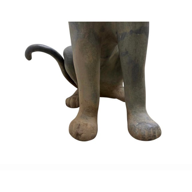 1920s A Vintage Pair of Sculptures of Panthers For Sale - Image 5 of 11