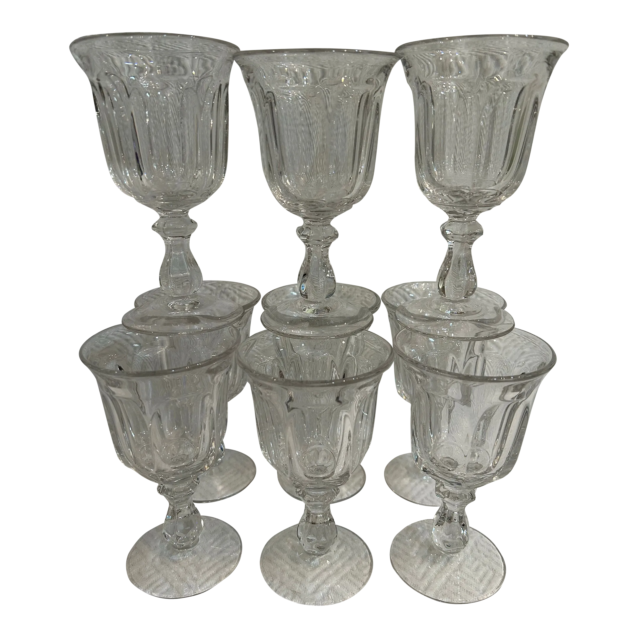 kjkj 様　　Antique wineglass oldsea Vintage Imperial Glass “Old Williamsburg Clear” Wine Glasses - a