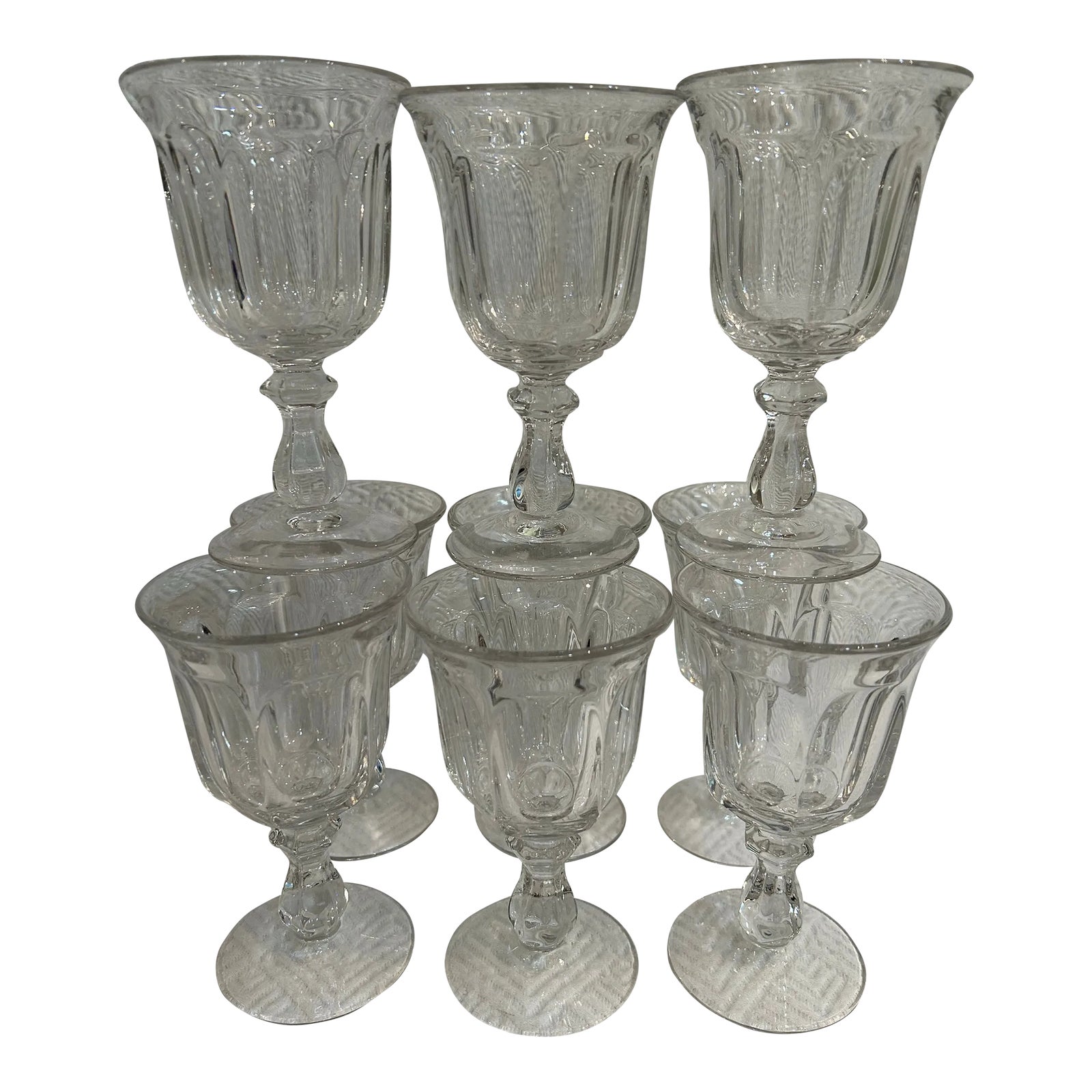 kjkj 様　　Antique wineglass oldsea Vintage Imperial Glass “Old Williamsburg Clear” Wine Glasses - a