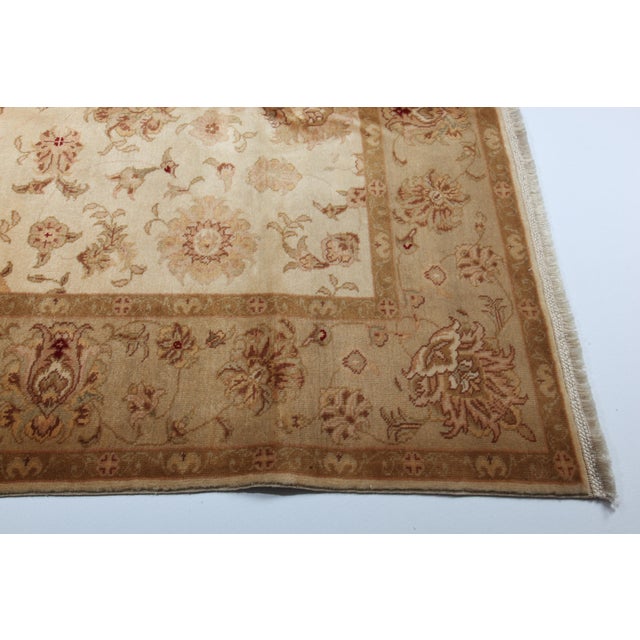 2010s HandMade Turkish Oushak New Product Wool Rug -6' 7'' X 7' 6'' For Sale - Image 5 of 12