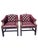 Vintage Tufted Chesterfield Style Pair Chairs With Brass Rivets For Sale In New York - Image 6 of 9