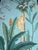 Hand-Painted Chinoiserie Tropical Garden Mural on Edo Xuan Paper – 7 Panels For Sale - Image 4 of 10