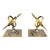 1980s Neoclassical Cast Brass Celestial Armillary Sundial Bookends, Pair For Sale