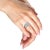 .925 Sterling Silver 2.00 Cttw Round-Cut Diamond Overlapping Bypass Band Ring (I-J Color, I2-I3, Size 6 For Sale - Image 4 of 5