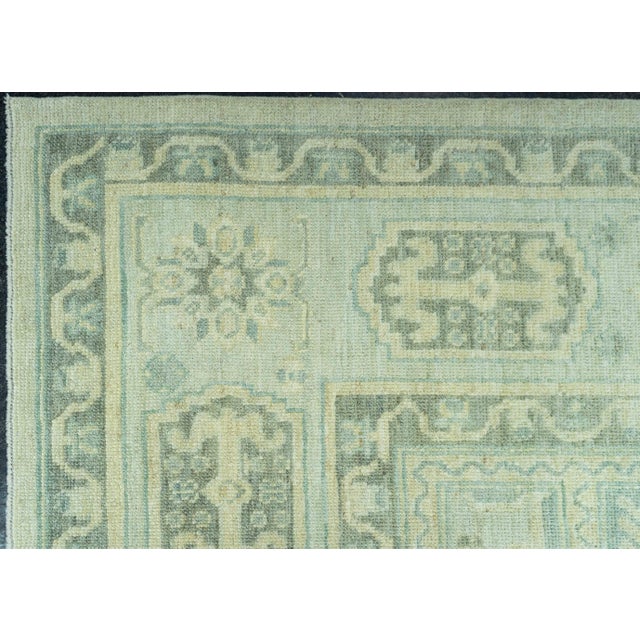 Early 21st Century Turkish Oushak Antique Look Rug 8'4" x 10'6" #20071 For Sale - Image 5 of 8