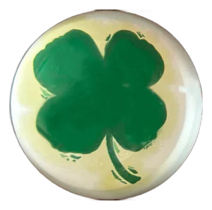 Green Clover Glass Paperweight | Lizzet Frausto