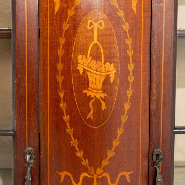 Edwardian Marquetry Vitrine, Antique, United Kingdom, 19th Century For Sale - Image 4 of 14