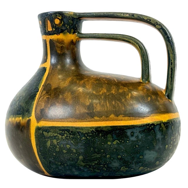 Ceramic Pitcher by Eva Fritz-Lindner for Karlsruher Majolika, 1970s For Sale