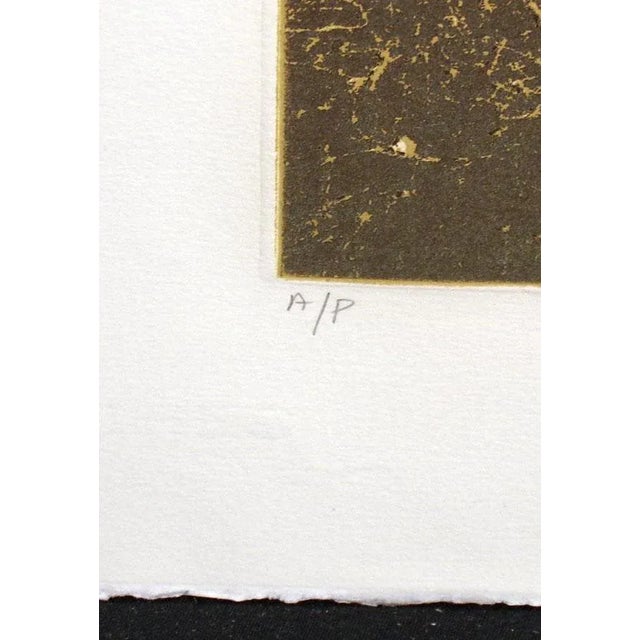 Ted Thomas "Double Harvest I" Signed Numbered Art Etching Oil Drilling & Farming For Sale - Image 4 of 6