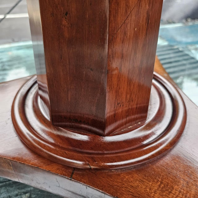 19th Century 19th Century English William IV Mahogany Tilt-Top Table With a Pedestal Tri-Form Base For Sale - Image 5 of 5