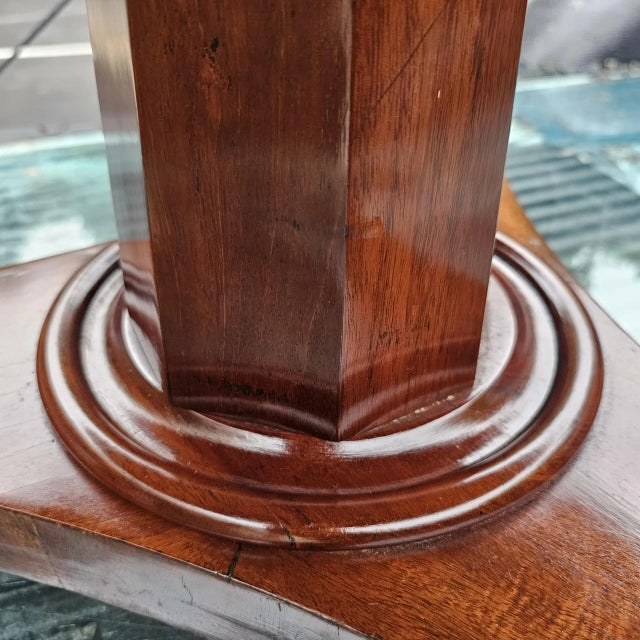 19th Century Antique 19th Century English William IV Mahogany Tilt-Top Table With a Pedestal Tri-Form Base For Sale - Image 5 of 5