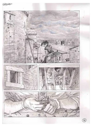 Vincenzo Bizzarri, Cellini Models the Wax, Original Illustration, 2015