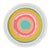 "Circles in Yellow and Pink" Contemporary Fine Art Print by Melinda Cox 20" X 20" For Sale