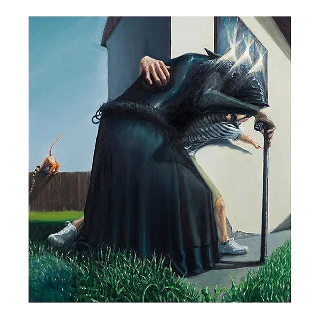 The Old Black Woman by Mihai Florea For Sale