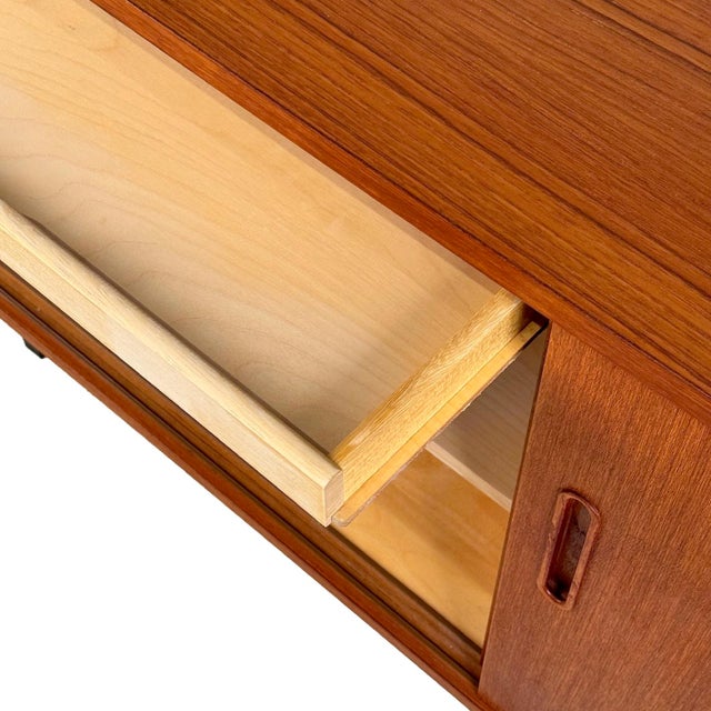 Vintage Danish Teak Sideboard For Sale In Seattle - Image 6 of 7