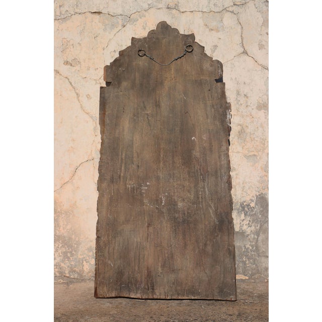 17th Century Large Baroque Holy Family Wooden Retable, Portuguese, 43.70" For Sale - Image 14 of 14