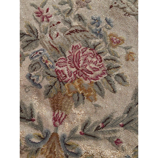 Textile French Needlepoint Chair Cover Tapestry from Bobyrug, 1890s For Sale - Image 7 of 18