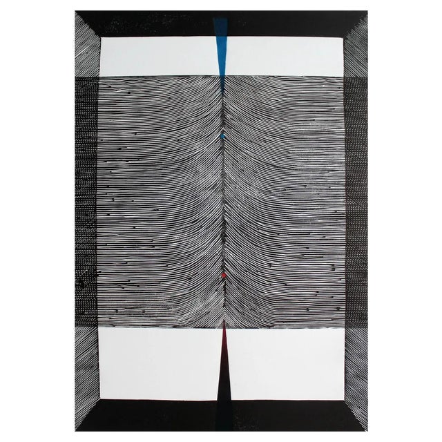 Ryszard Gieryszewski, Asymmetrical Composition, 2008, Woodcut on Paper For Sale