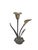 Vintage Brass Calla Lily Tapered Candle Holder Stands at 7" Tall