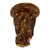 This antique Rockingham attr pottery piece is a figural stoneware corner wall sconce. It features a detailed eagle motif,...