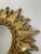 Vintage Mid Century Modern Gilded 12.5" Sunburst Wall Accent Mirror For Sale - Image 9 of 17