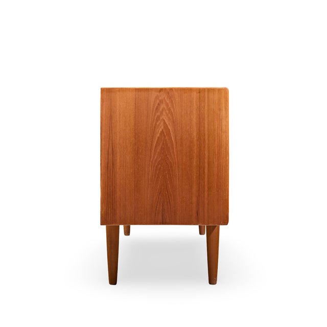 Mid 20th Century Svend Aage Larsen Mid Century Danish Teak Tambour Door Credenza For Sale - Image 5 of 12