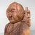 Powerful Japanese mingei wooden sculpture of Ninomiya Kinjirō, also known as Ninomiya Sontoku. He is traditionally...