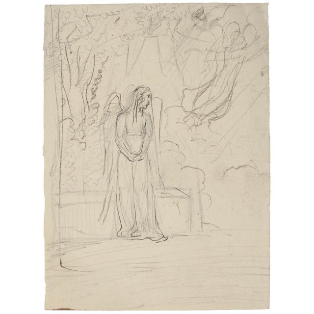 Gray 8 Original Nude Pen, Pencil and China Ink Drawings by French Master 20th Century Mid 20th Century For Sale - Image 8 of 11