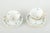 Herend, hungary 3 demitasse cups with saucers, mid-20th century. Elegant porcelain set with hand-painted green floral...