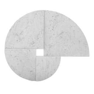 White Carrara Marble Sculptures by Angelo Mangiarotti for Skipper, 1990s For Sale
