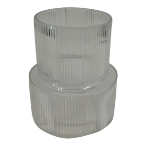 Vintage Ribbed Glass Vase by Alice Mariano