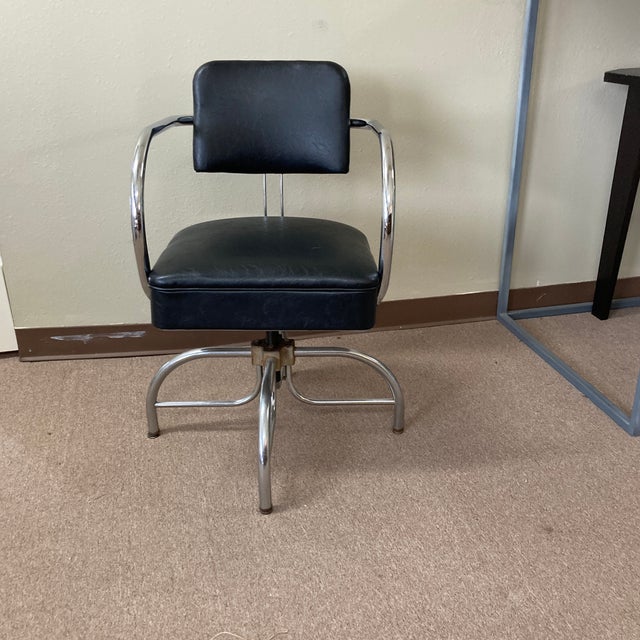 Vintage Chrome Desk Chair Chairish