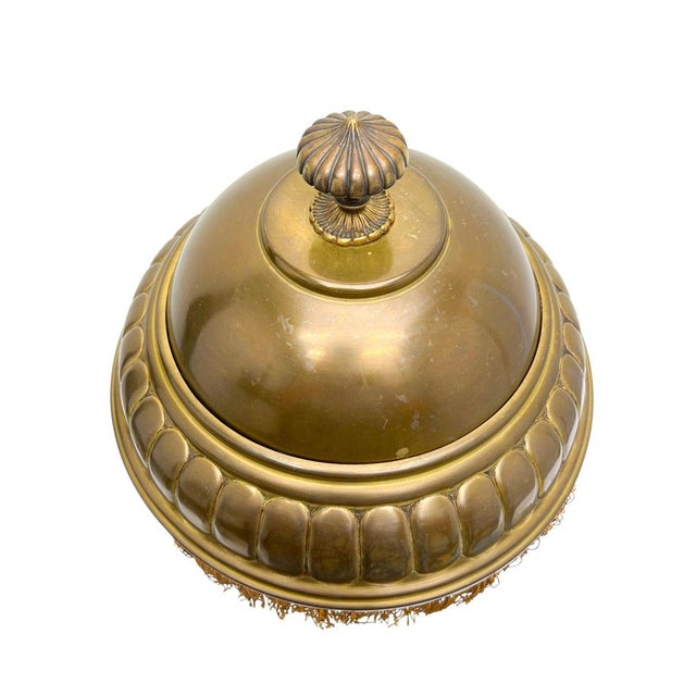 Vintage French Art Nouveau Brass and Wood Desk Lamp, 1920s For Sale - Image 9 of 15