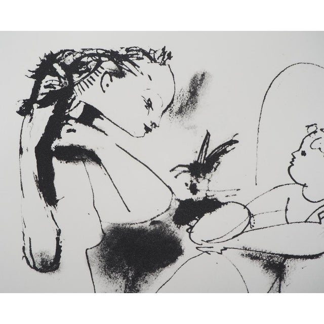 Modern After Pablo Picasso, Woman and Cupid, Lithography For Sale - Image 3 of 6