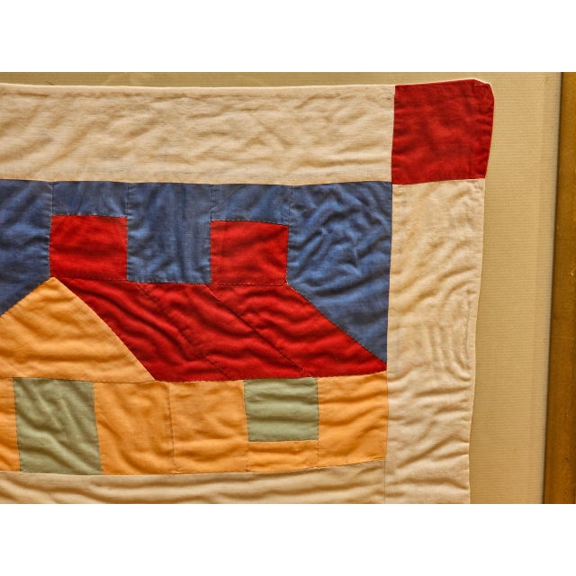 Mid 20th Century Framed Crib Quilt For Sale In Chicago - Image 6 of 10
