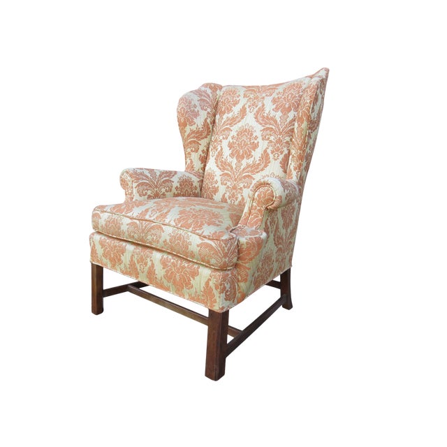 Vintage Baker Furniture Classic Style Wingback Chair Chairish