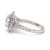 Metal GIA 18ct White Gold Emerald Cut Diamond Halo Ring 2.15ct 5.20g For Sale - Image 7 of 9