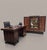 1930s French Art Deco Makassar Study with Crescent-Shaped Desk, 1930, Set of 2 For Sale - Image 5 of 10