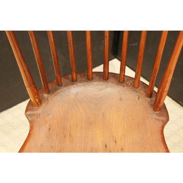 Wood Early 19th Century American Fan Back Windsor Side Chair For Sale - Image 7 of 10
