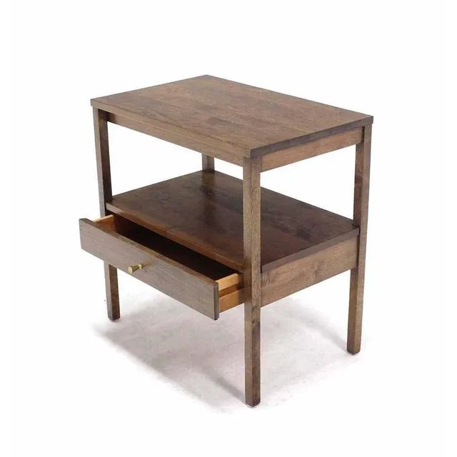 Early 20th Century Mid-Century Modern 1 One Drawer End Table Stand For Sale - Image 5 of 7