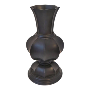 Highly Unusual Meiji Period Patinated Bronze Vase