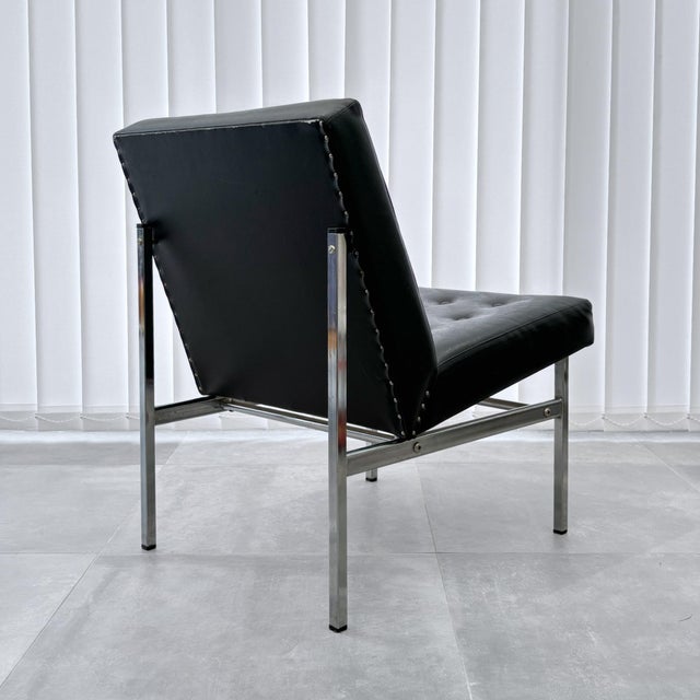 1960s Vintage Functionalist Scandinavian Lounge Chair, Sweden, 1960s For Sale - Image 5 of 14